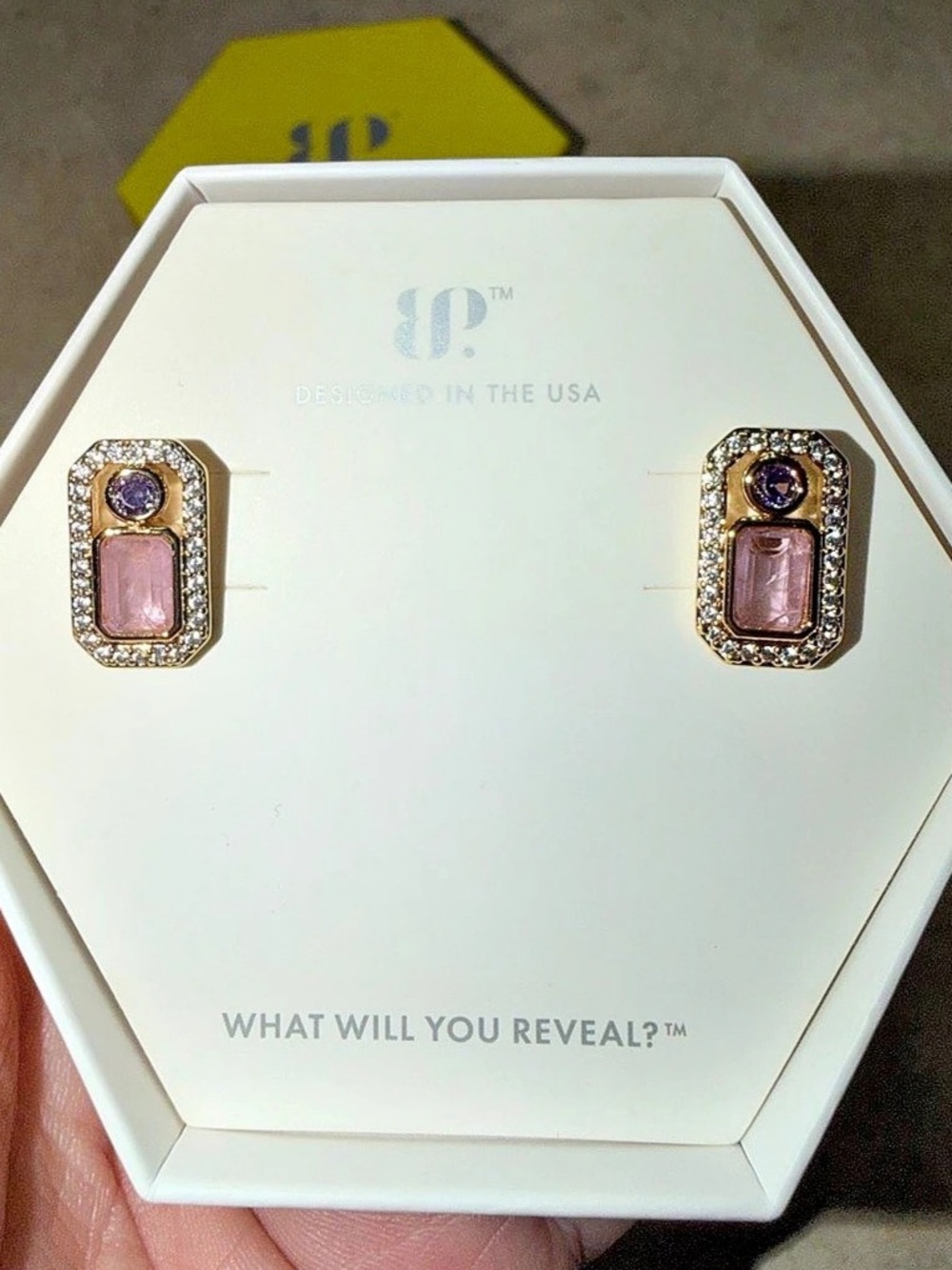Bomb Party Earrings-Remembered Skies Purple Kunzite on Gold ER62383